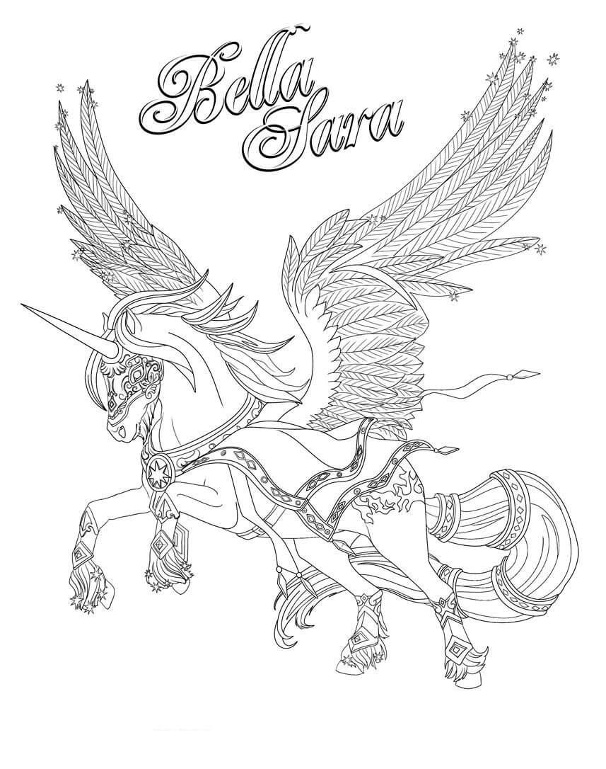 Dibujo de Super Guay Bella Sara para Colorear