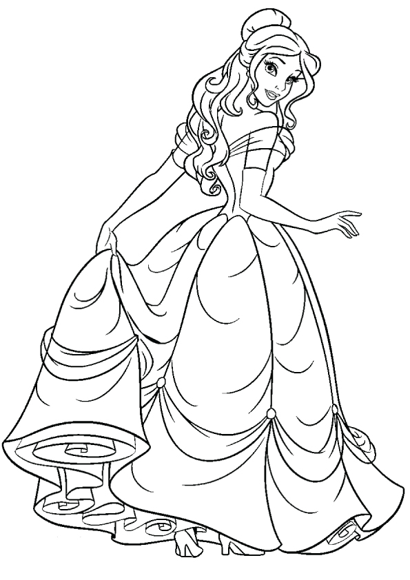 Dibujo de Bella Bella para Colorear