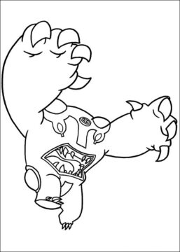 Dibujo de Lucha de Cannonbolt para Colorear