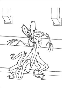 Dibujo de Wildvine de Ben 10 para Colorear