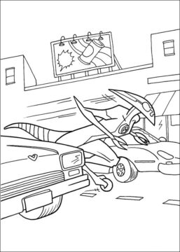 Dibujo de Xlr8 en Funcionamiento para Colorear