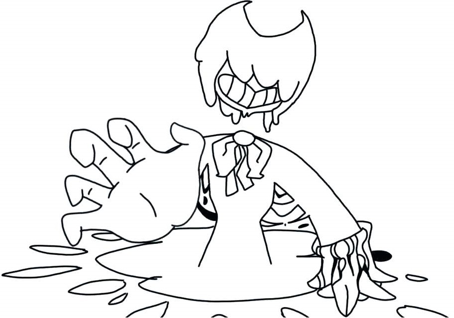 Dibujo de Bendy de Tinta para Colorear