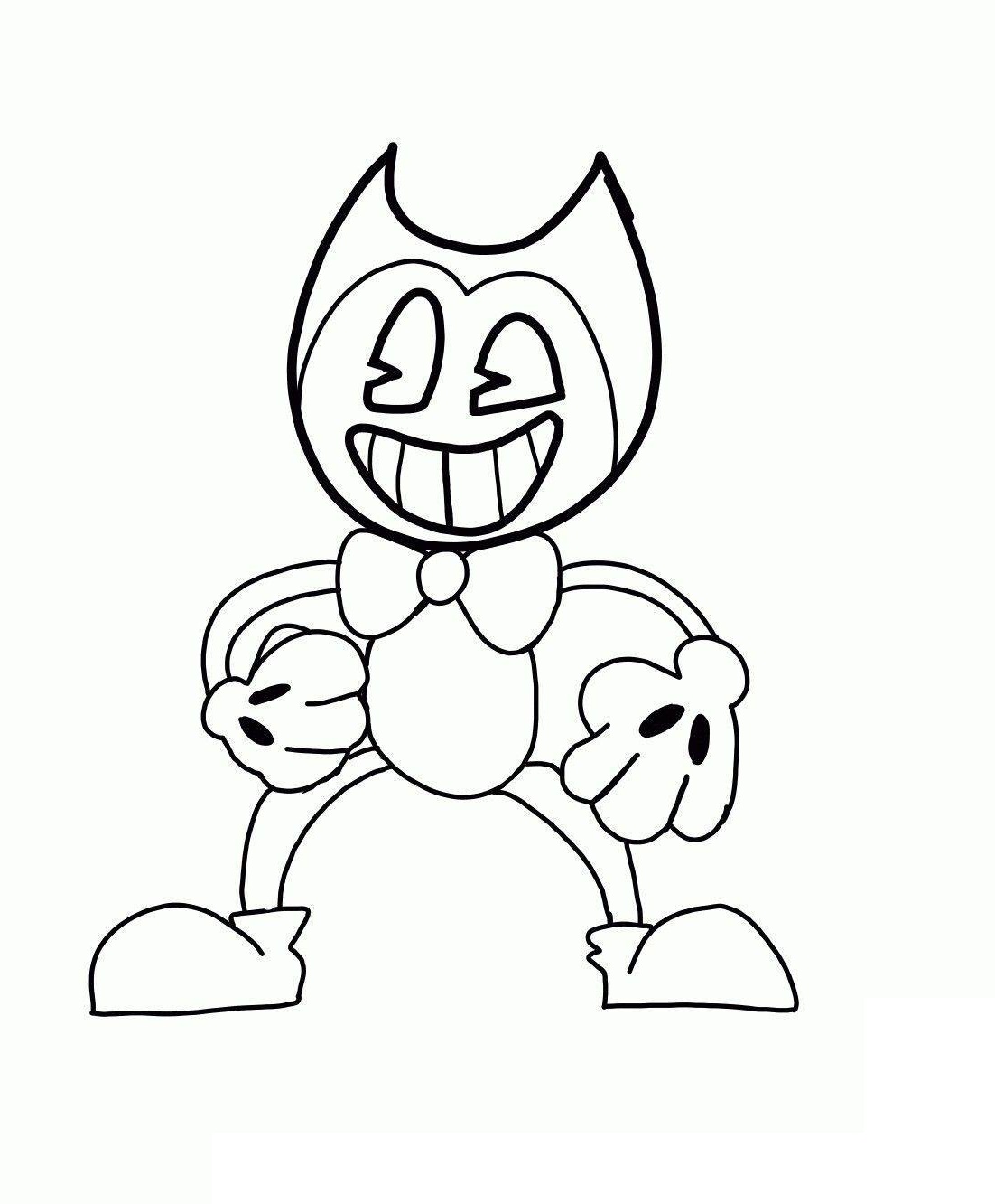 Dibujo de Bendy Divertido para Colorear