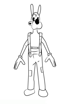 Dibujo de Boris el Lobo para Colorear