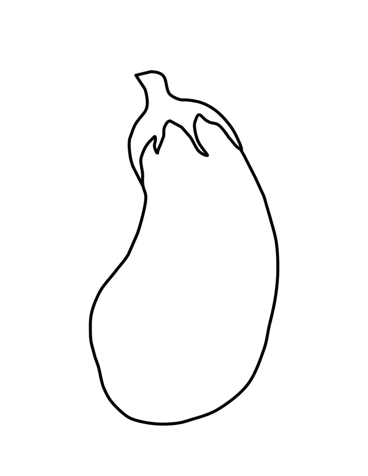 Dibujo de Berenjena 1 para Colorear
