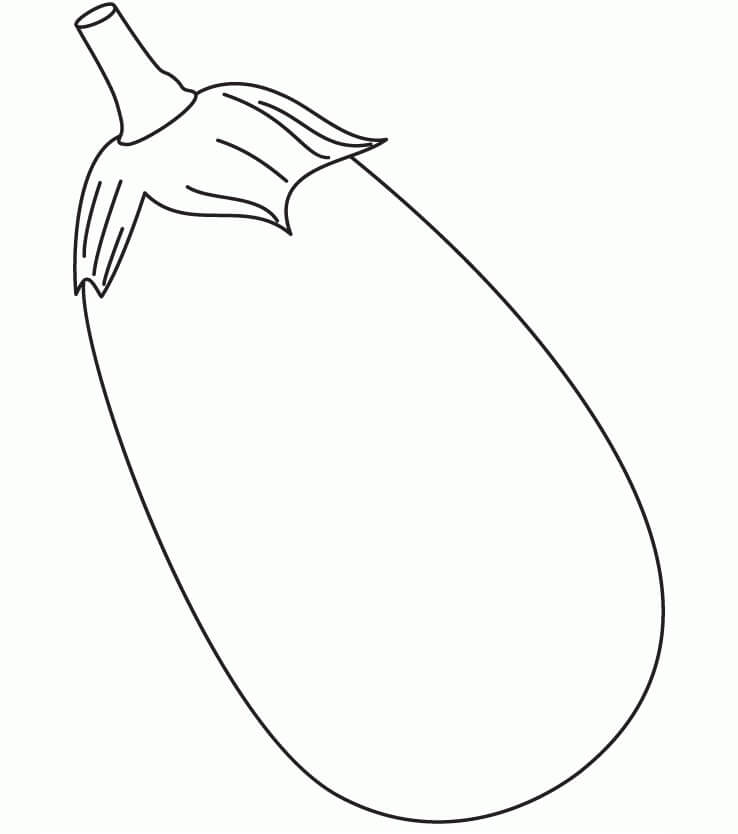 Dibujo de Berenjena 2 para Colorear