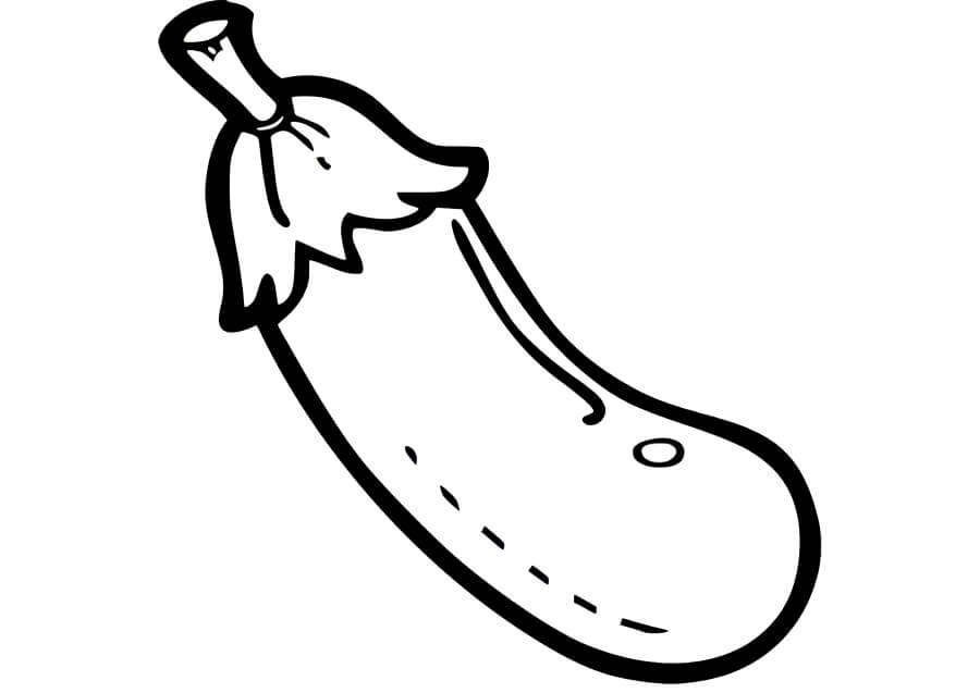 Dibujo de Berenjena Dibujo para Colorear