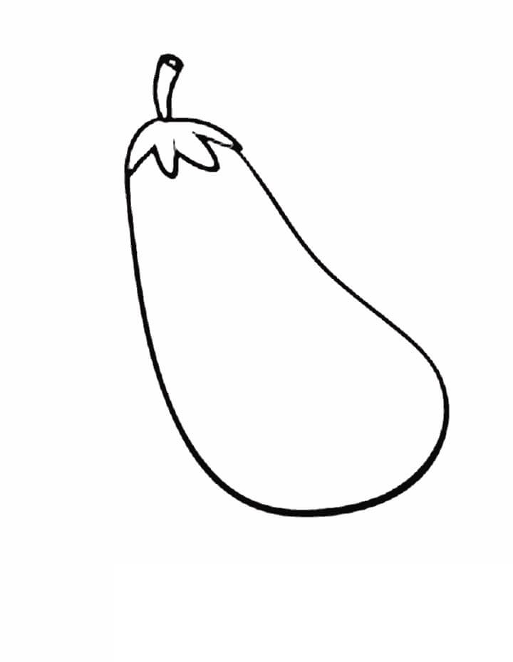 Dibujo de Berenjena Increble para Colorear