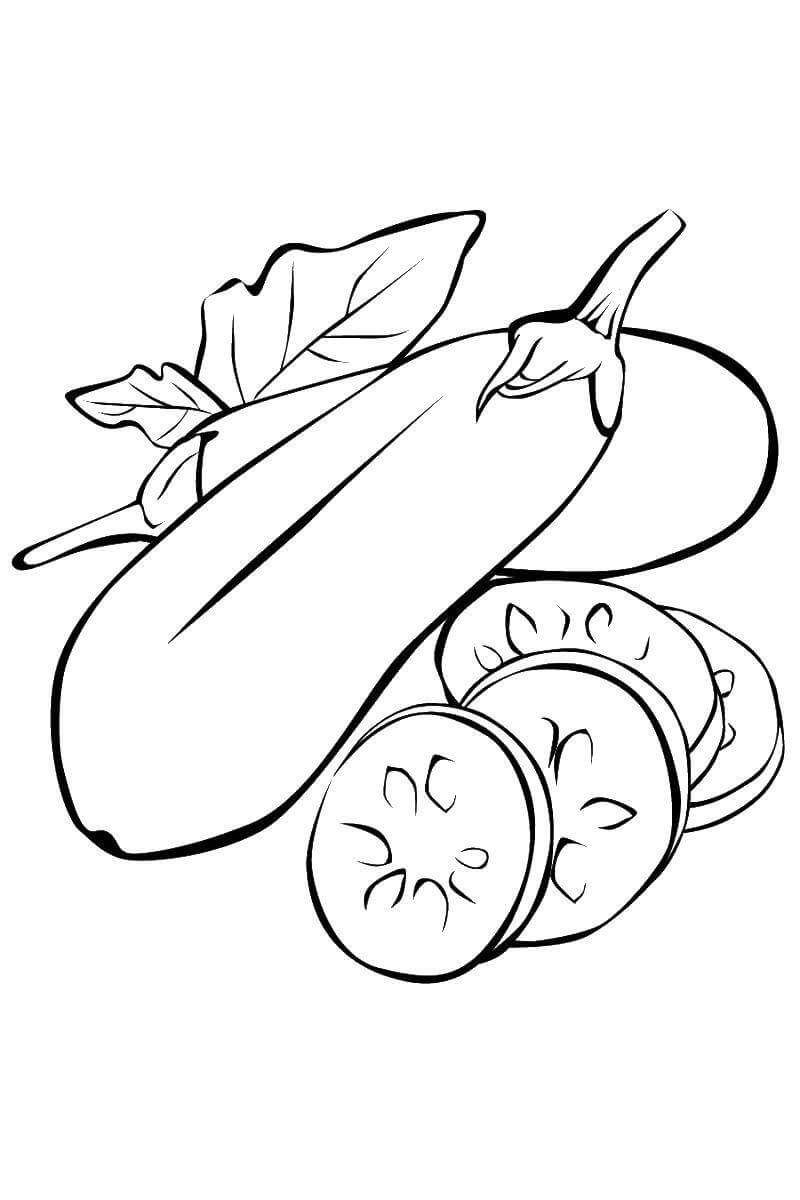 Dibujo de Berenjena en Lnea para Colorear