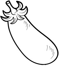Dibujo de Gran Berenjena para Colorear