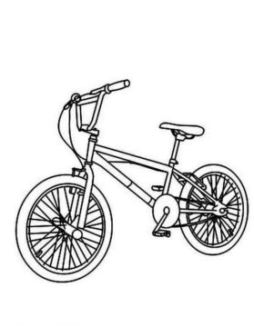 Dibujo de Bicicleta de Montaa para Colorear