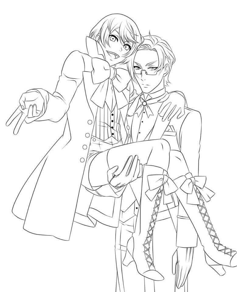 Dibujo de Alois y Claude para Colorear