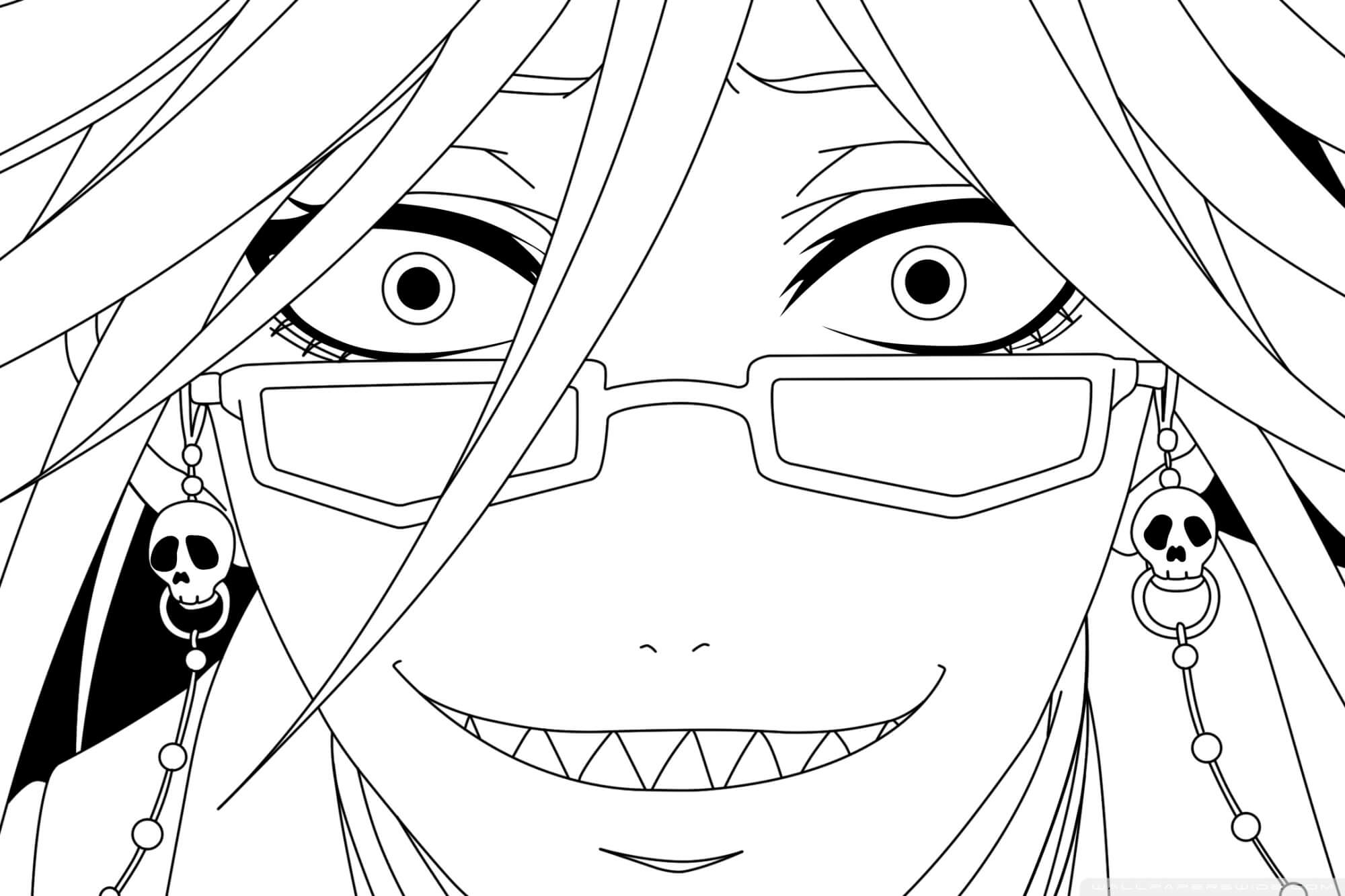 Dibujo de Grell Sutcliff Divertido para Colorear