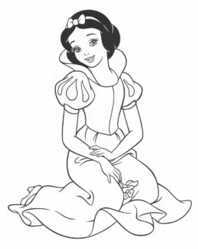 Dibujo de Gran Blancanieves para Colorear
