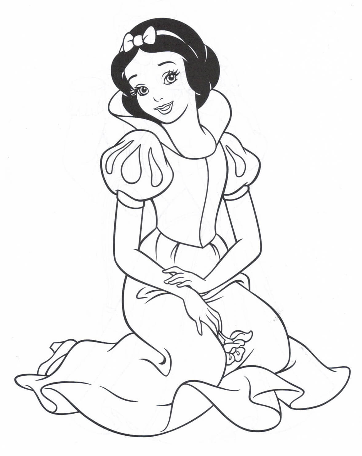 Dibujo de Gran Blancanieves para Colorear