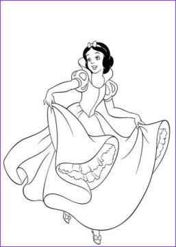 Dibujo de Increible Blancanieves para Colorear