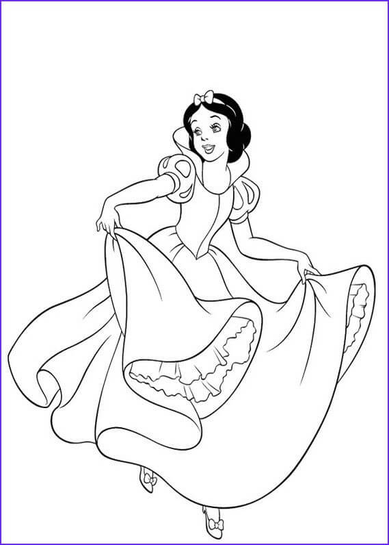 Dibujo de Increible Blancanieves para Colorear
