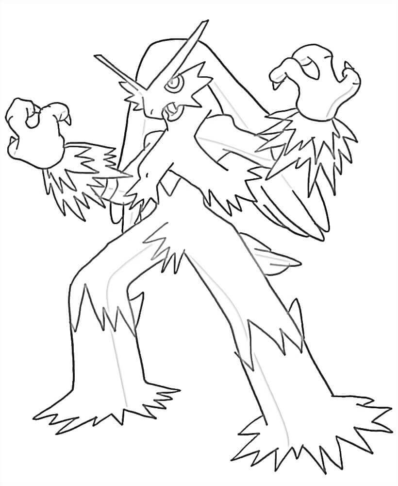 Dibujo de Fuerte Blaziken para Colorear