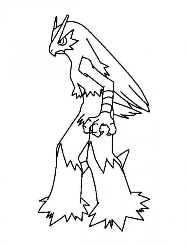 Dibujo de Genial Blaziken para Colorear