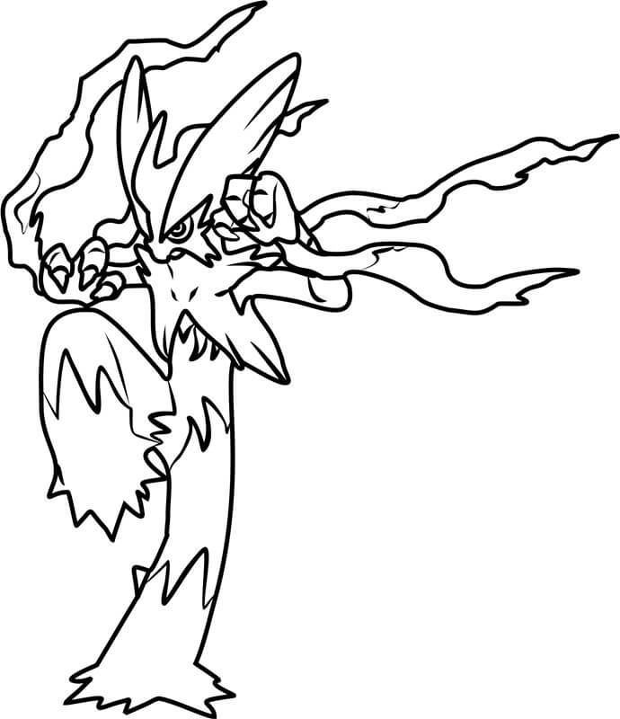 Dibujo de Pokmon Mega Blaziken para Colorear