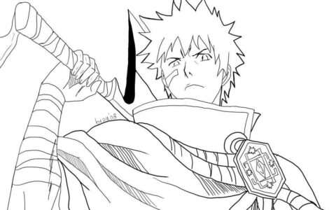 Dibujo de Ichigo de Bleach para Colorear
