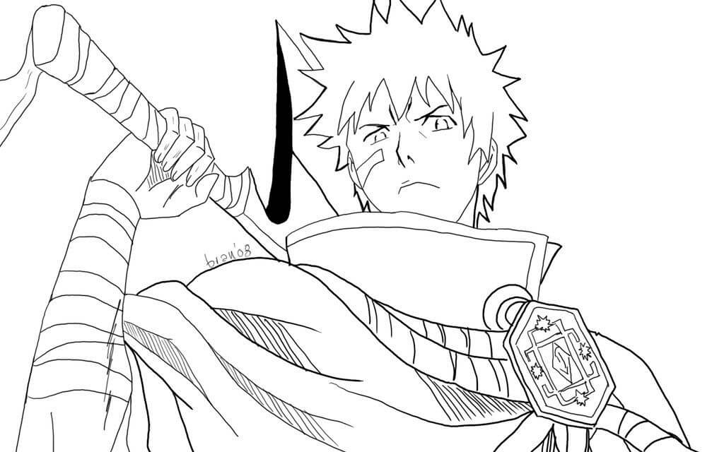 Dibujo de Ichigo de Bleach para Colorear