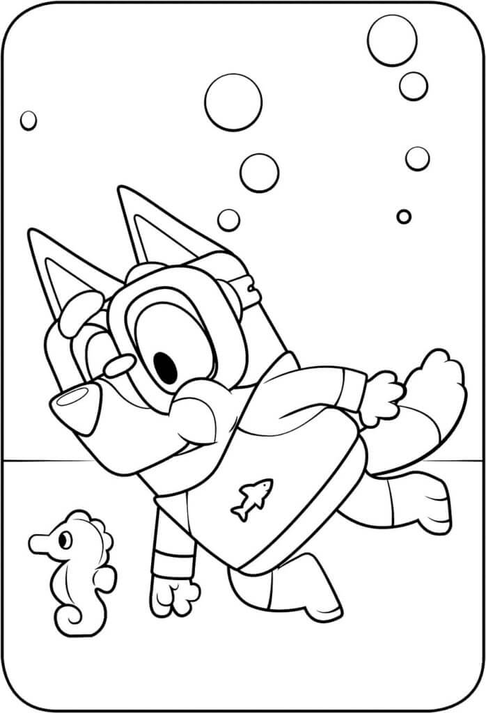 Dibujo de Bingo Natacin para Colorear