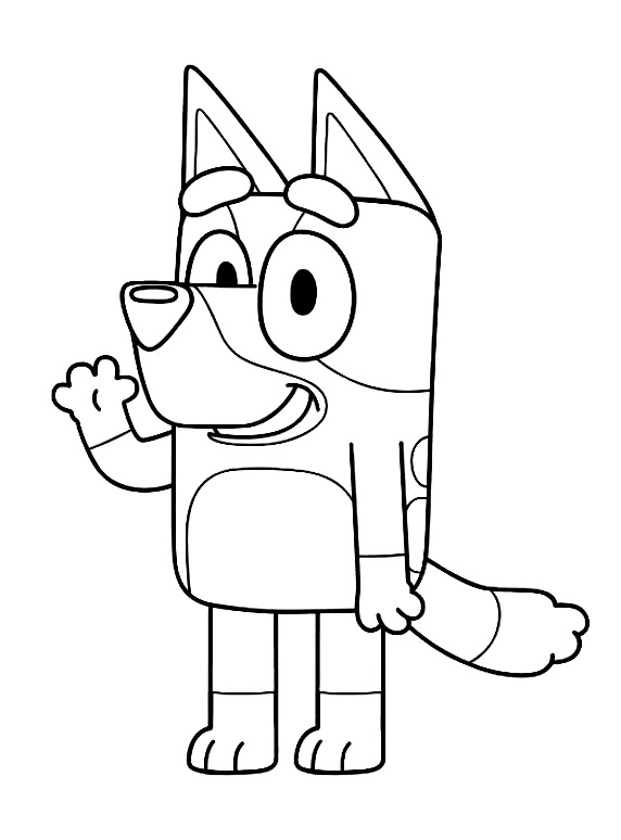 Dibujo de Bluey para Colorear