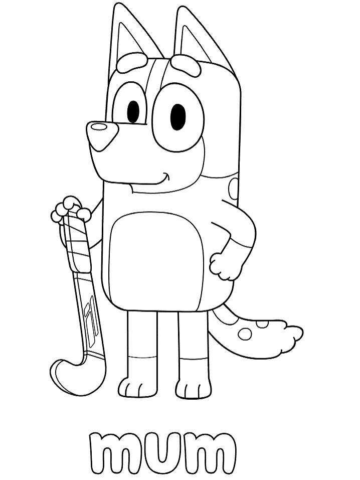 Dibujo de Chilli Heeler para Colorear