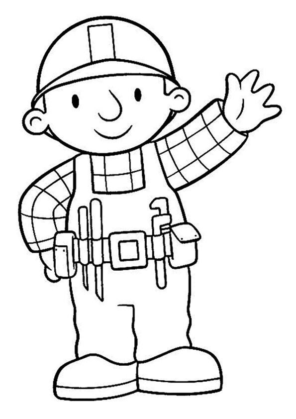 Dibujo de Bob el Constructor para Colorear