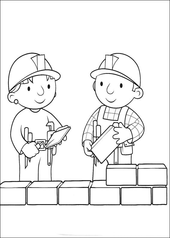 Dibujo de Bob y Wendy Trabajando para Colorear