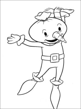 Dibujo de Spud Divirtiendose para Colorear