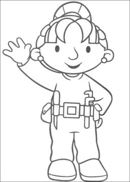 Dibujo de Wendy Diciendo Hola para Colorear