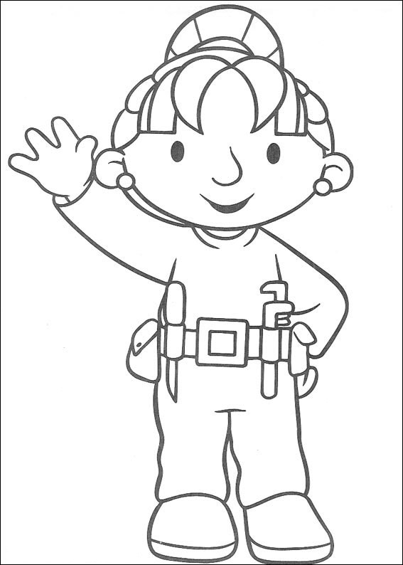 Dibujo de Wendy Diciendo Hola para Colorear