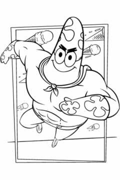 Dibujo de Patricio Estrella para Colorear