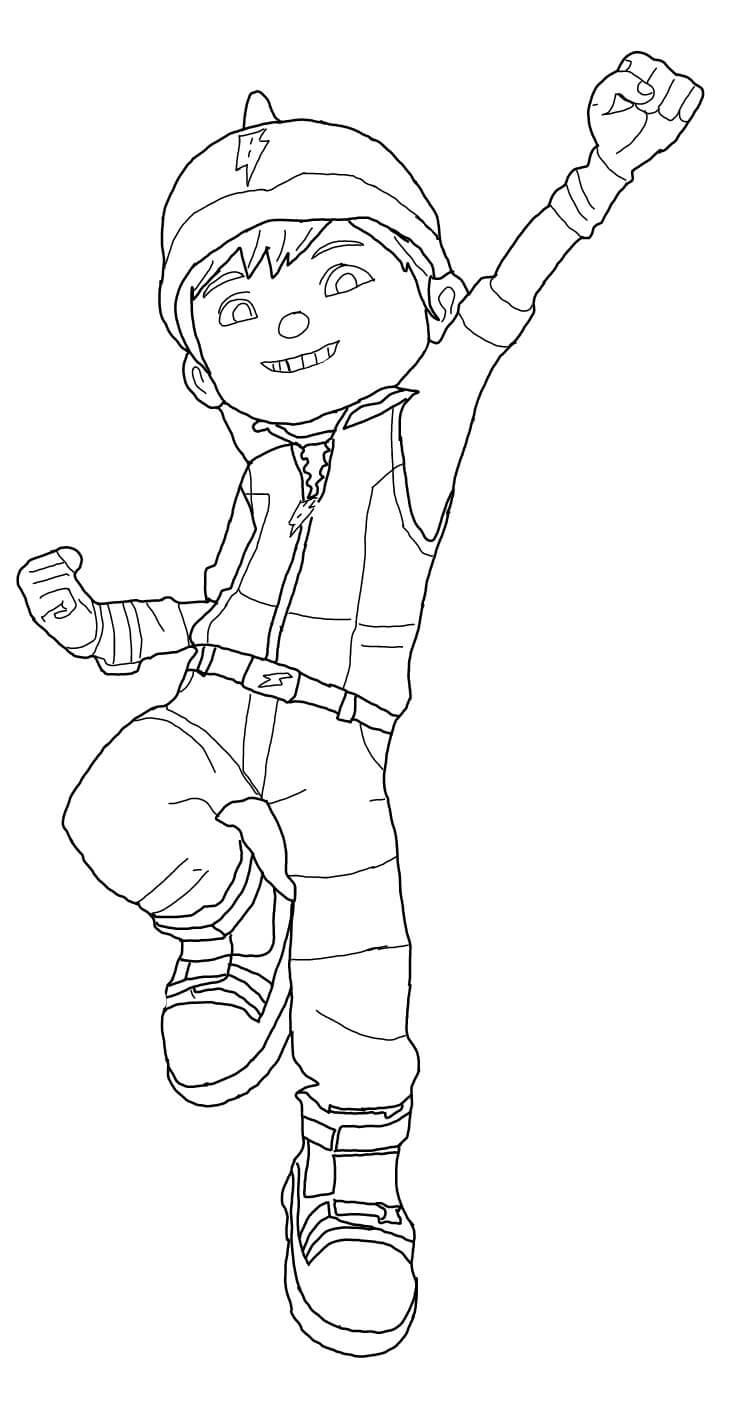 Dibujo de Genial Boboiboy Galaxy para Colorear