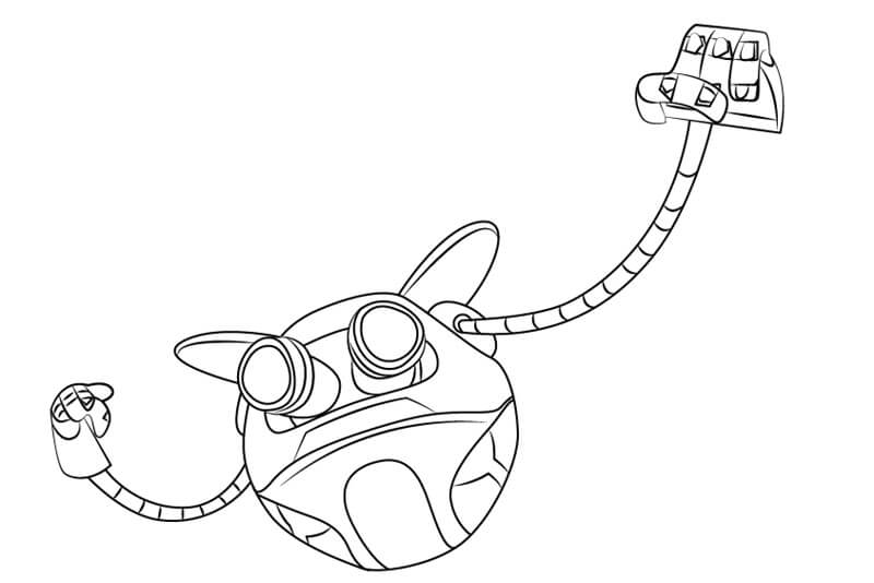 Dibujo de Ochobot de Boboiboy para Colorear