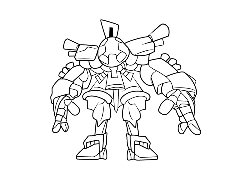 Dibujo de Mukalakus para Colorear
