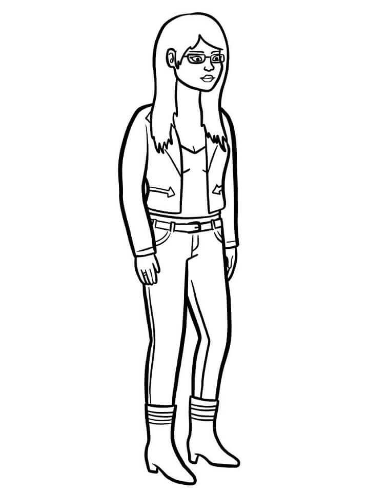 Dibujo de Diane Nguyen de Bojack Horseman para Colorear