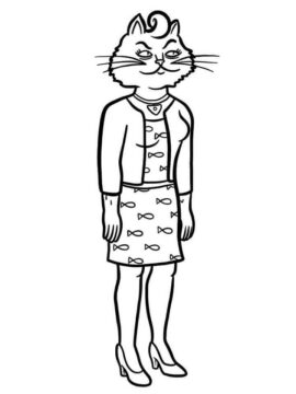 Dibujo de Princesa Carolyn de Bojack Horseman para Colorear