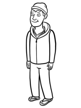 Dibujo de Todd Chavez de Bojack Horseman para Colorear