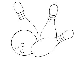 Dibujo de Bolos Simples para Colorear