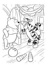Dibujo de Bolos de Tigger y Pooh para Colorear