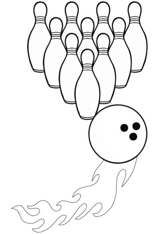 Dibujo de Huelga de Bolos para Colorear