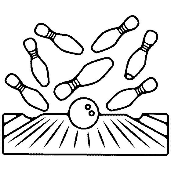 Dibujo de Lanza de Bolos para Colorear