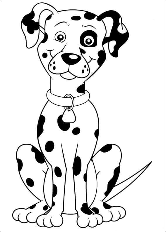 Dibujo de Bio Perro de Sam el Bombero para Colorear