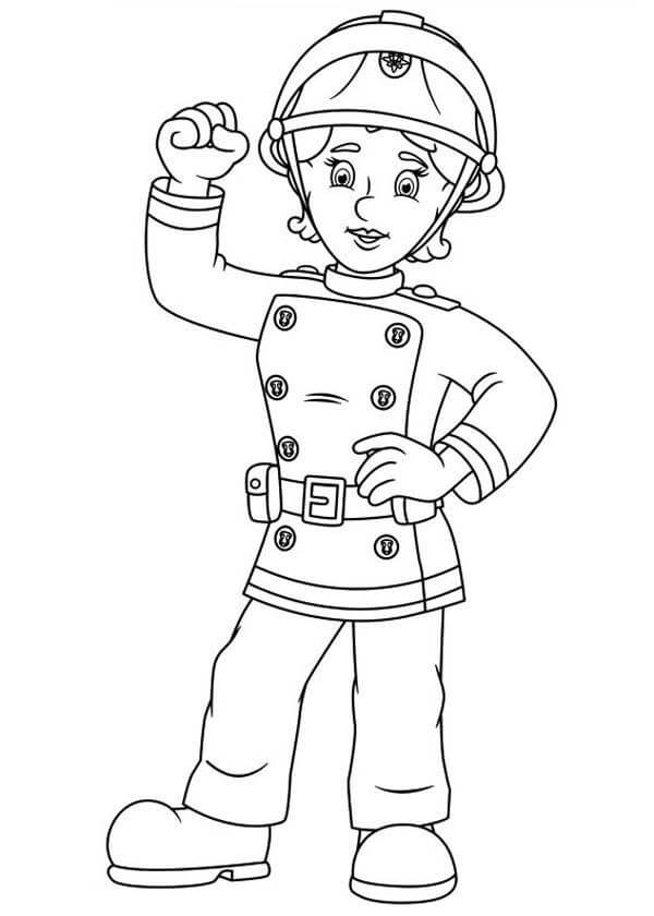 Dibujo de Peny de Sam el Bombero para Colorear