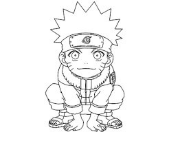 Dibujo de Chibi Naruto para Colorear
