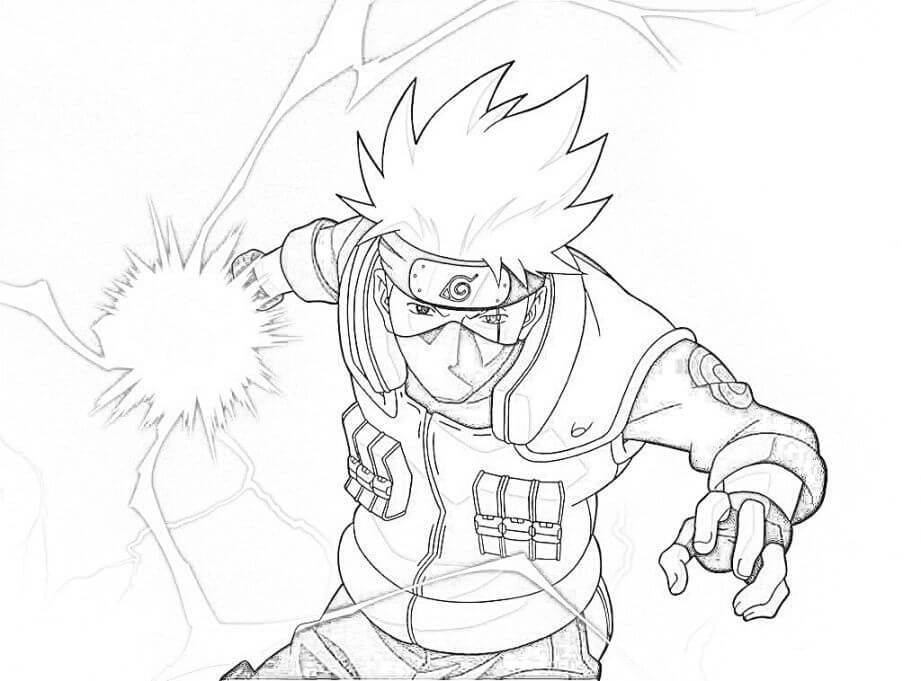 Dibujo de Hatake Kakashi para Colorear