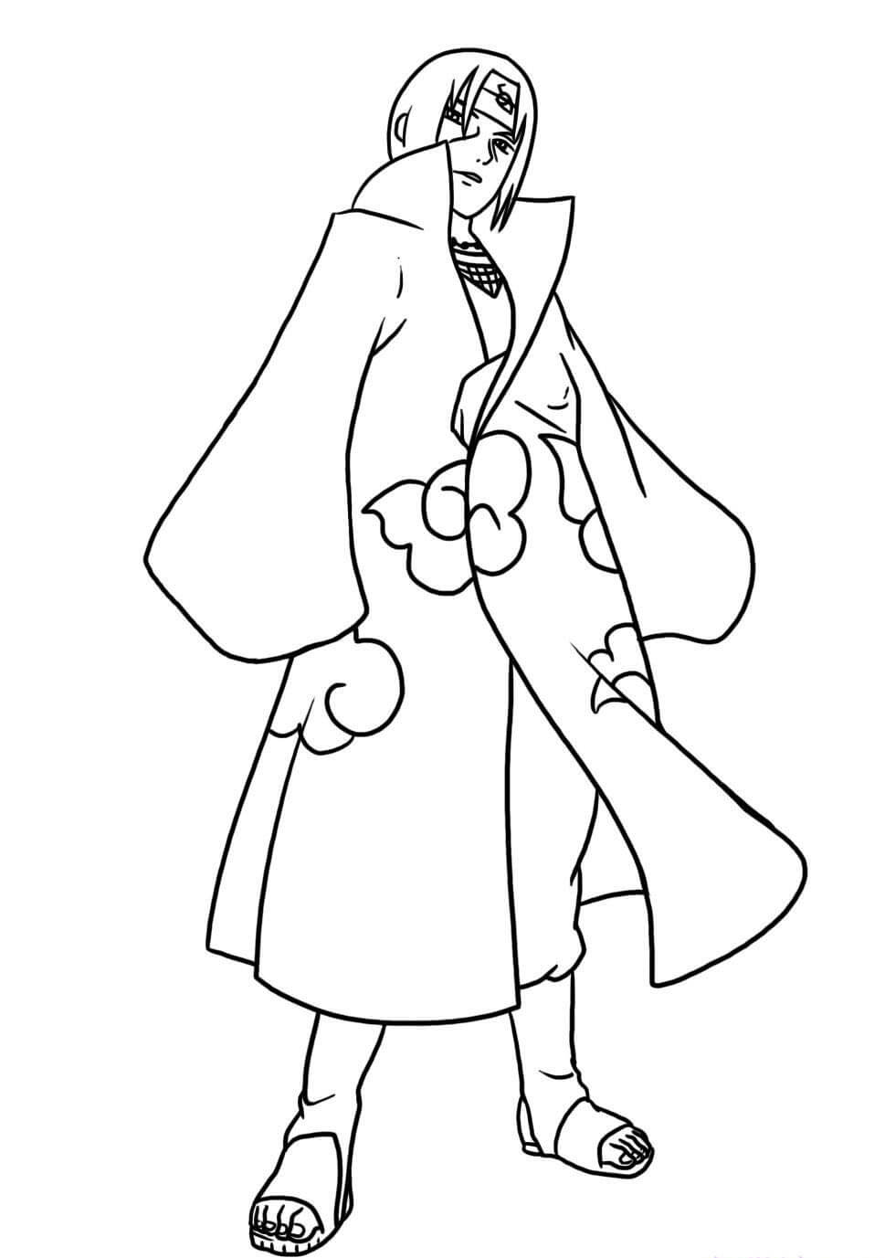 Dibujo de Uchiha Itachi para Colorear